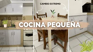 Remodelación de COCINA pequeña 😱 (paso a paso)🪴casa Infonavit