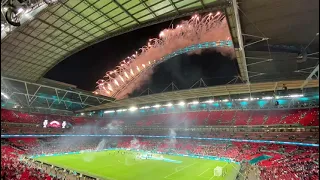 Italia campione d'Europa: gli istanti dopo la consegna della Coppa Euro2020 allo stadio Wembley