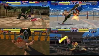 Bloody Roar 1: PS1 - Arcade mode part 02/ Difficulty Level 8/ Greg  - The Gorilla (mdX)