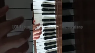 Among us song on piano...