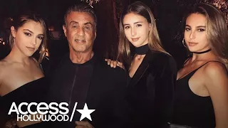 Sylvester Stallone Shows Off His Three Gorgeous Daughters | Access Hollywood