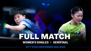 FULL MATCH | WANG Yidi vs Miwa HARIMOTO | WS SF | #WTTGoa 2023