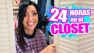 24 Horas en el Closet 😅 RETO Paso 1 Dia Entero Encerrada en un Closet 🔥 Sandra Cires Art