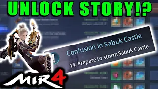 MIR4 - How to UNLOCK Main Story Mission - "Confusion in Sabuk Castle", Prepare to storm Sabuk Castle