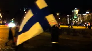 One sunday night Finland went crazy - Celebration of the Ice Hockey World Championship 2011