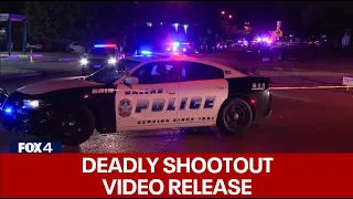 Dallas Police release video of deadly shootout between officers, suspect after chase