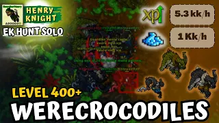 Tibia Hunt Werecrocodiles | Ek Hunt Solo #161 | Henry Knight