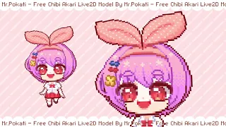 [Free Live2D Model] Chibi Akari