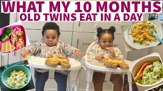 WHAT MY 10 MONTH OLD TWINS EAT IN A DAY TO STAY HEALTHY | WEIGHT GAINING FOOD IDEAS FOR BABIES