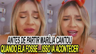 MARÍLIA CANTOU O QUE IA ACONTECER QUANDO ELA FOSSE EMBORA DAQUI...E LEVOU O BRASIL ÀS LÁGRIMAS