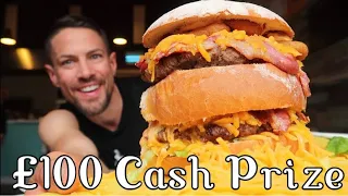 £100 Cash Prize in Scotland | Hogan's Crusty Cob Burger Challenge | Faster Than @RandySantel!??