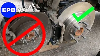 How to Replace Rear Brakes 2019-2024 RAM 1500  With The Electric Parking Brake EPB