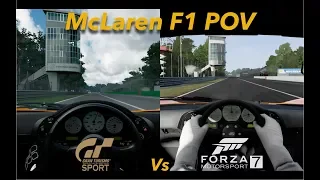 McLaren F1 @ Monza | POV | Gran Turismo Sport Vs Forza Motorsport 7