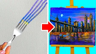 QUICK WAYS TO DRAW A MASTERPIECE AT HOME || 5 CREATIVE IDEAS