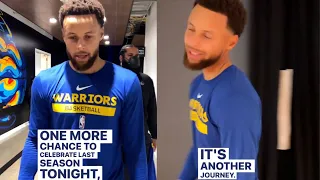 Stephen Curry gives Inspirational Speech about his Excitement by new Season "Nothing Easy"