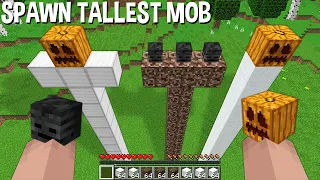 HOW to SPAWN TALLEST GOLEM or TALLEST WITHER or TALLEST SNOWMAN in Minecraft ??? BIGGEST MOB