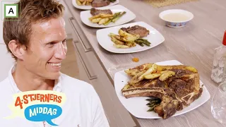 4-stjerners middag | Frank Løke lager en 1.1kg entrecôte til seg selv | discovery+ Norge