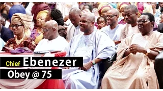 OBASANJO, TOPE ALABI, KING SUNNY ADE @ EBENEZER OBEY'S 75TH BIRTHDAY