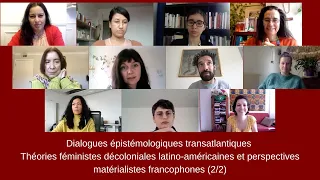 Dialogues épistémologiques transatlantiques (2/2)