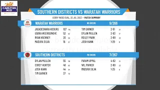 D&DCC - Carlton Mid Prem Grade - Rd12 - Southern Districts v Waratah - Day 2