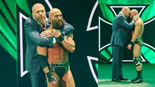 Triple H hug 🤗 Tommaso Ciampa to say goodbye as he left Nxt Stand & Deliver 2022