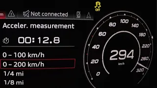 Audi RS5 Sportback TFSI acceleration: 0-60 mph 0-100 km/h 0-100-200-250 km/h kph top max speed sound