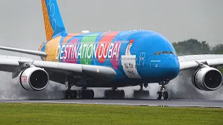 Super Spray Compilation | 8 Minutes of Wet Runway Action at Manchester Airport