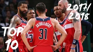 Washington Wizards TOP 10 plays 2017/2018 NBA season