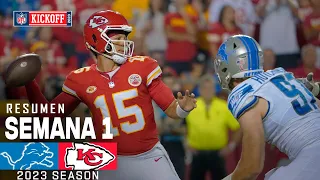 Detroit Lions vs. Kansas City Chiefs | Semana 1 NFL 2023 | Resumen Highlights | NFL Kickoff 2023