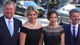 Crown Princess Mary makes a perfect deep curtsy for Dutch royal couple