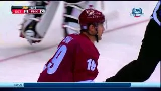 Jimmy Howard's "Not in my House" Penalty Shot Save on Shane Doan Oct 19 2013