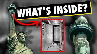 What's inside the torch of the Statue of Liberty?