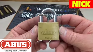 (699) Challenge: Abus 45/40 Picked Open