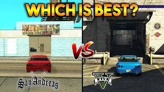 GTA 5 VS GTA SAN ANDREAS : SHOPS AND MORE