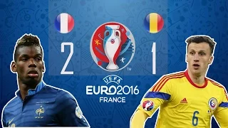 FRANCE vs ROMANIA 2-1 Full-Time  ALL GOALS & HIGHLIGHTS UEFA EURO 2016 - Full HD