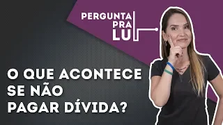 SE NÃO PAGAR DÍVIDA, O QUE ACONTECE?