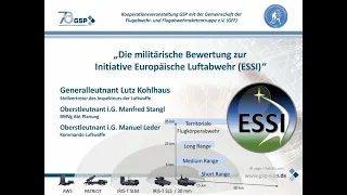 Podium mit Generalleutnant Lutz Kohlhaus zur European Sky Shield Initiative (ESSI)