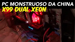 MONTEI UM PC DA CHINA DO ZERO - DOIS PROCESSADORES XEON GASTANDO MUITO POUCO