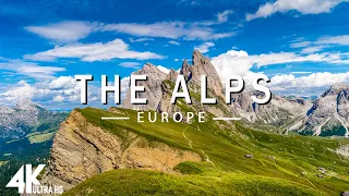 FLYING OVER THE ALPS (4K UHD) - Relaxing Music Along With Beautiful Nature Videos - 4K Video HD