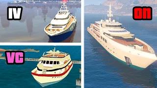 Yacht in GTA Games (Evolution)