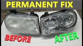 How to Fix Your Headlights Permanently - #3W1B Chrysler 300 C Headlight Restoration