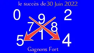 LA CROIX DU JOUR DE 30 JUIN 2022 DE LOTTO ET LE CALCUL DES PIONS FORT POUR TOUT PAYS