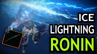 The POWER of the ICE LIGHTNING Samurai Build (not real) - Elden Ring PVP Build Showcase