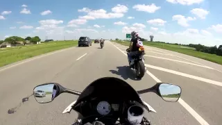 Motorcycle Highway Race: GSXR600 vs R6 vs CBR600RR