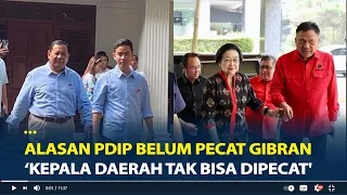 Alasan PDIP Belum Pecat Gibran Usai Jadi Cawapres Prabowo, 'Kepala Daerah Tak Bisa Dipecat'