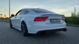 Audi A7 3.0 TFSI exhaust sound Active valve