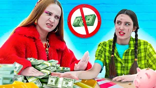 Mi Mamá Millonaria No Me Da Dinero || Madre Rica vs Hija Pobre