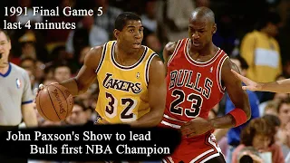 1991 NBA Finals Chicago Bulls vs LA Lakers last 4 minutes