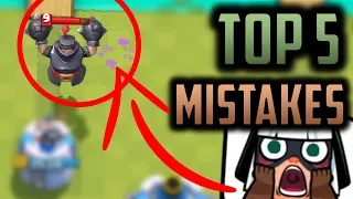 TOP 5 MISTAKES That ALL PLAYERS MAKE in Clash Royale // Simple Ways YOU Could Improve YOUR Game!