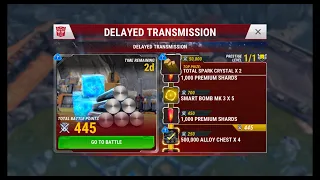 [*/*] Transformers: Earth Wars - DELAYED TRANSMISSION - Total 514 Battle Points
